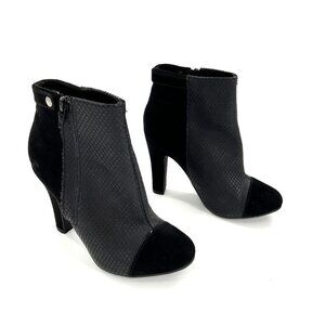 Rocket Dog Black Ankle Booties Snap Zip Women's Size 5.5
